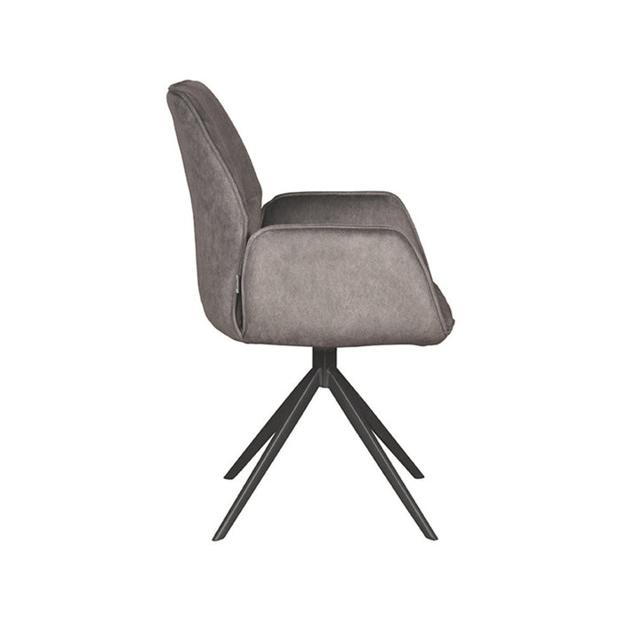 Label51 Eetkamerstoel Mellow 58x63x92 cm Cosmo Antraciet-Eetkamerstoelen-LABEL51