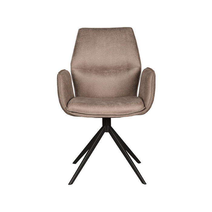 Label51 Eetkamerstoel Mellow 58x63x92 cm Taupe micro Suede-Eetkamerstoelen-LABEL51