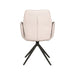 Label51 Eetkamerstoel Mellow - Naturel - Boucle - Zwarte poten-Eetkamerstoelen-LABEL51