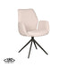 Label51 Eetkamerstoel Mellow - Naturel - Boucle - Zwarte poten-Eetkamerstoelen-LABEL51