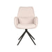 Label51 Eetkamerstoel Mellow - Naturel - Boucle - Zwarte poten-Eetkamerstoelen-LABEL51