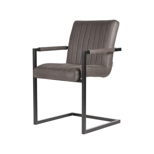 Label51 Eetkamerstoel Milo - Antraciet - Microfiber-Eetkamerstoelen-LABEL51