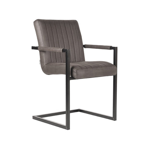 Label51 Eetkamerstoel Milo - Antraciet - Microfiber-Eetkamerstoelen-LABEL51