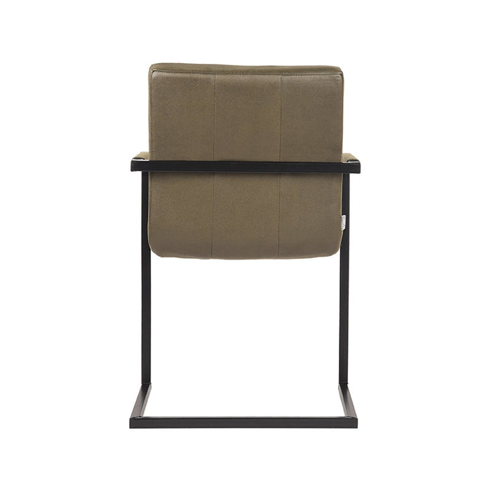 Label51 Eetkamerstoel Milo - Army green - Microfiber-Eetkamerstoelen-LABEL51