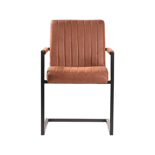 Label51 Eetkamerstoel Milo - Cognac - Microfiber-Eetkamerstoelen-LABEL51