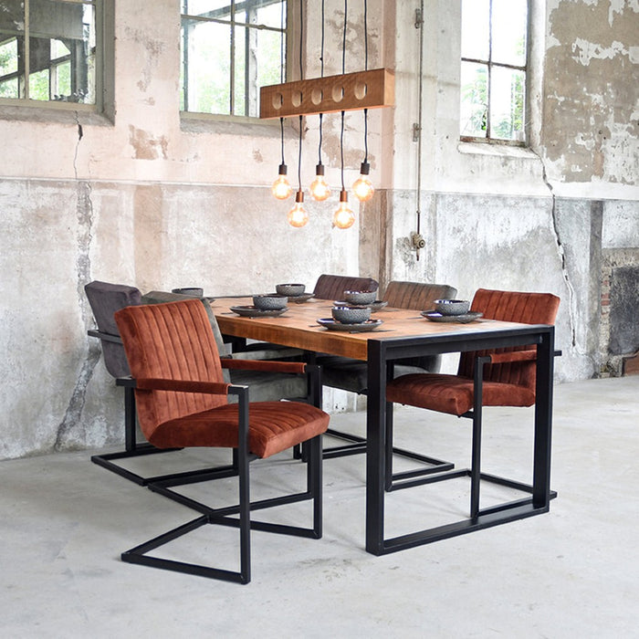 Label51 Eetkamerstoel Milo - Hunter - Velours-Eetkamerstoelen-LABEL51