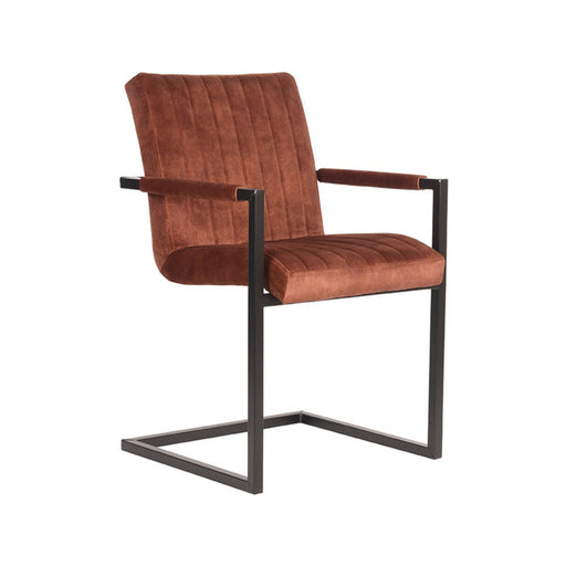Label51 Eetkamerstoel Milo - Rust - Velours-Eetkamerstoelen-LABEL51