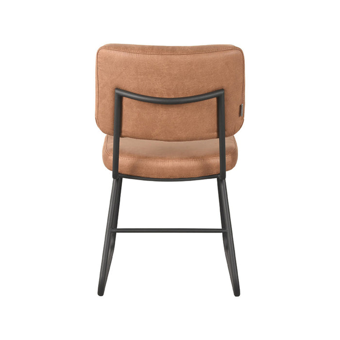 Label51 Eetkamerstoel Noah - Cognac - Micro Suede-Eetkamerstoelen-LABEL51