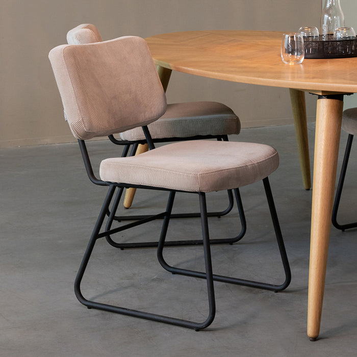 Label51 Eetkamerstoel Noah - Naturel - Boucle-Eetkamerstoelen-LABEL51