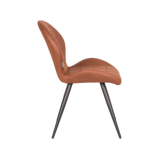 Label51 Eetkamerstoel Sil 51x64x87 cm Cognac microvezel-Eetkamerstoelen-LABEL51