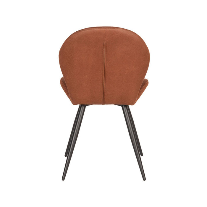 Label51 Eetkamerstoel Sil 51x64x87 cm Cognac microvezel-Eetkamerstoelen-LABEL51