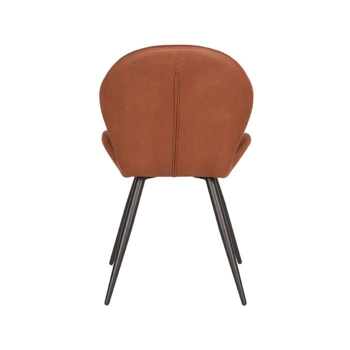 Label51 Eetkamerstoel Sil 51x64x87 cm Cognac microvezel-Eetkamerstoelen-LABEL51