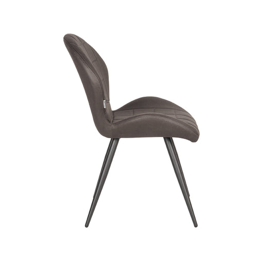 Label51 Eetkamerstoel Sil - Antraciet - Microfiber-Eetkamerstoelen-LABEL51