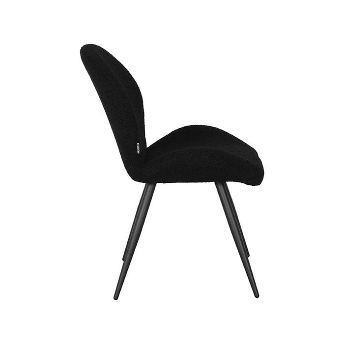 Label51 Eetkamerstoel Sky - Zwart - Teddy-Eetkamerstoelen-LABEL51