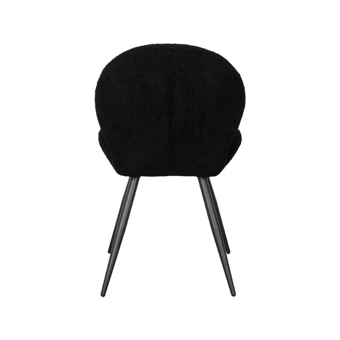 Label51 Eetkamerstoel Sky - Zwart - Teddy-Eetkamerstoelen-LABEL51