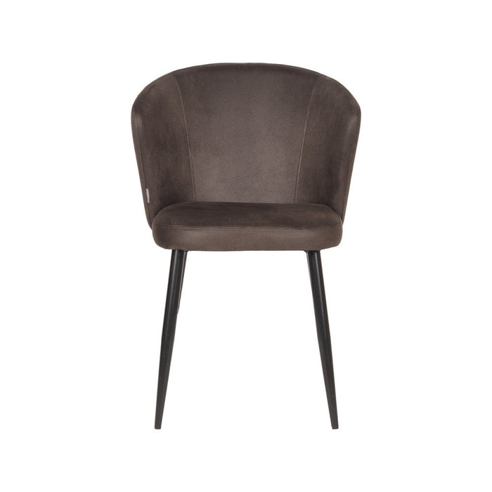 Label51 Eetkamerstoel Wave - Antraciet - Microfiber-Eetkamerstoelen-LABEL51