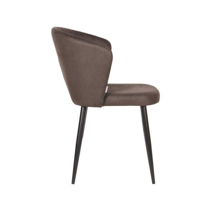 Label51 Eetkamerstoel Wave - Antraciet - Microfiber-Eetkamerstoelen-LABEL51