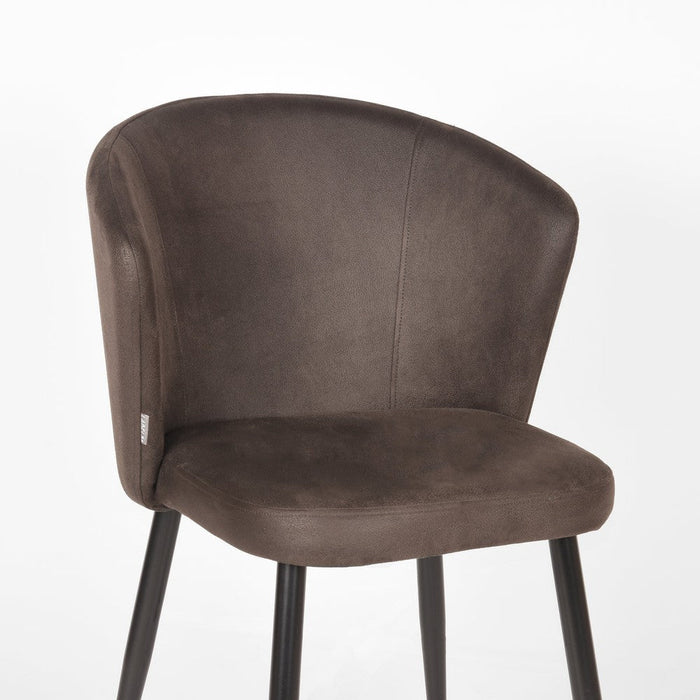 Label51 Eetkamerstoel Wave - Antraciet - Microfiber-Eetkamerstoelen-LABEL51