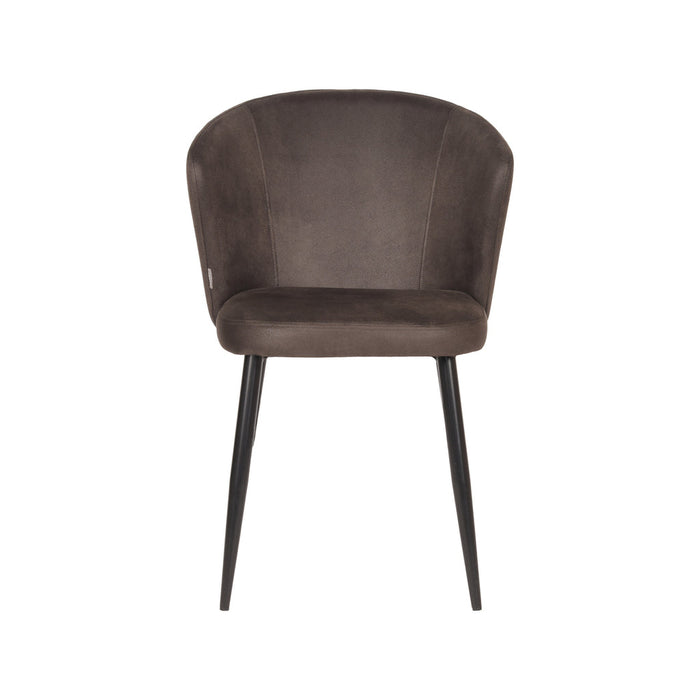 Label51 Eetkamerstoel Wave - Antraciet - Microfiber-Eetkamerstoelen-LABEL51
