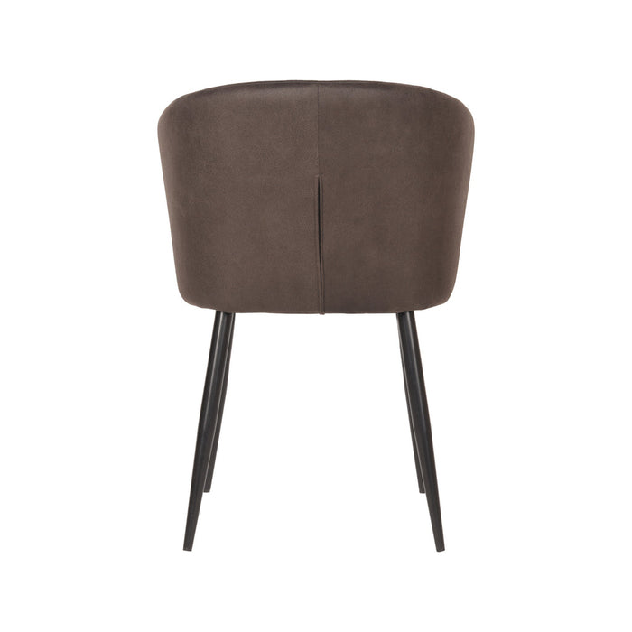 Label51 Eetkamerstoel Wave - Antraciet - Microfiber-Eetkamerstoelen-LABEL51