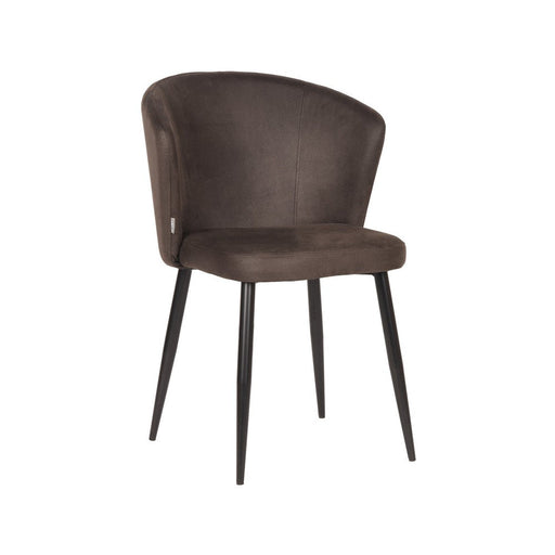 Label51 Eetkamerstoel Wave - Antraciet - Microfiber-Eetkamerstoelen-LABEL51