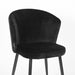 Label51 Eetkamerstoel Wave - Zwart - Fluweel-Eetkamerstoelen-LABEL51