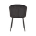 Label51 Eetkamerstoel Wave - Zwart - Fluweel-Eetkamerstoelen-LABEL51