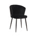 Label51 Eetkamerstoel Wave - Zwart - Fluweel-Eetkamerstoelen-LABEL51