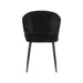 Label51 Eetkamerstoel Wave - Zwart - Fluweel-Eetkamerstoelen-LABEL51