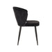 Label51 Eetkamerstoel Wave - Zwart - Fluweel-Eetkamerstoelen-LABEL51
