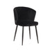 Label51 Eetkamerstoel Wave - Zwart - Fluweel-Eetkamerstoelen-LABEL51