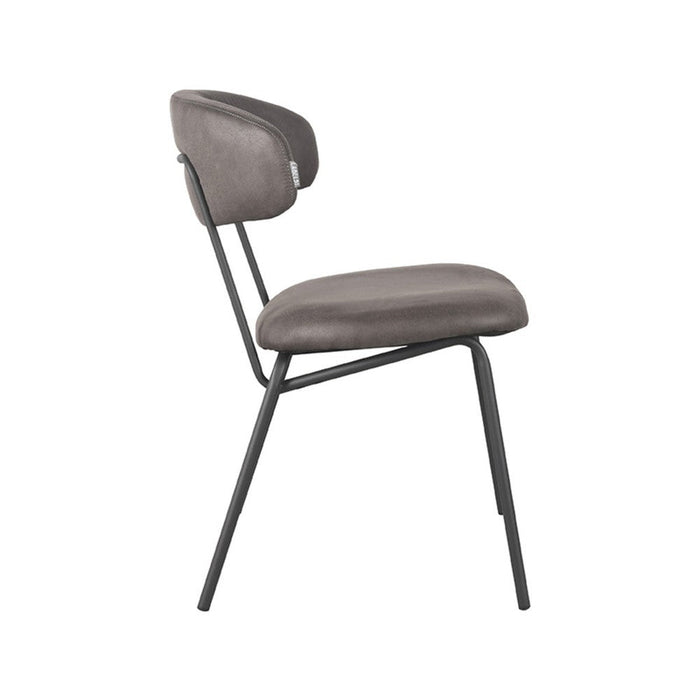 Label51 Eetkamerstoel Zack - Antraciet - Micro Suede-Eetkamerstoelen-LABEL51
