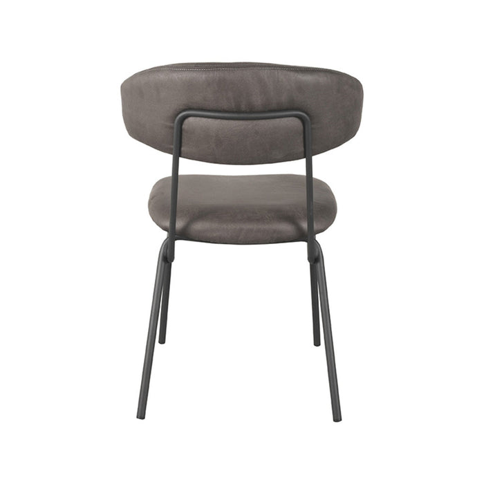Label51 Eetkamerstoel Zack - Antraciet - Micro Suede-Eetkamerstoelen-LABEL51