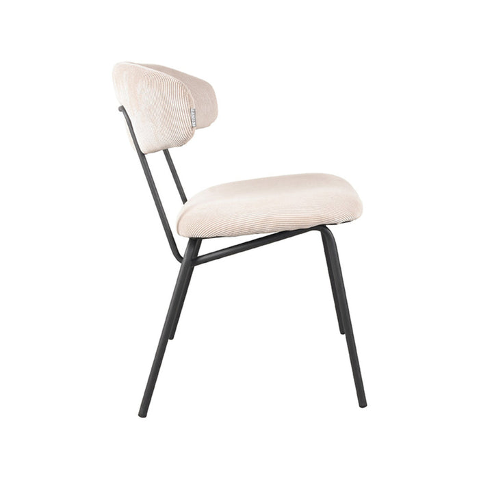 Label51 Eetkamerstoel Zack - Naturel - Ribcord-Eetkamerstoelen-LABEL51