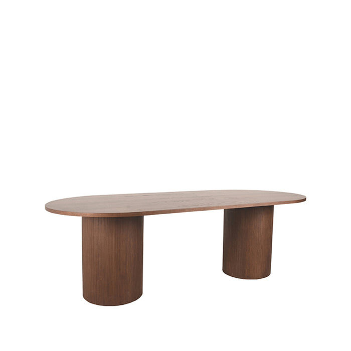 Label51 Eetkamertafel Oliva - Walnoot - Eiken - 240 cm-Eettafels-LABEL51