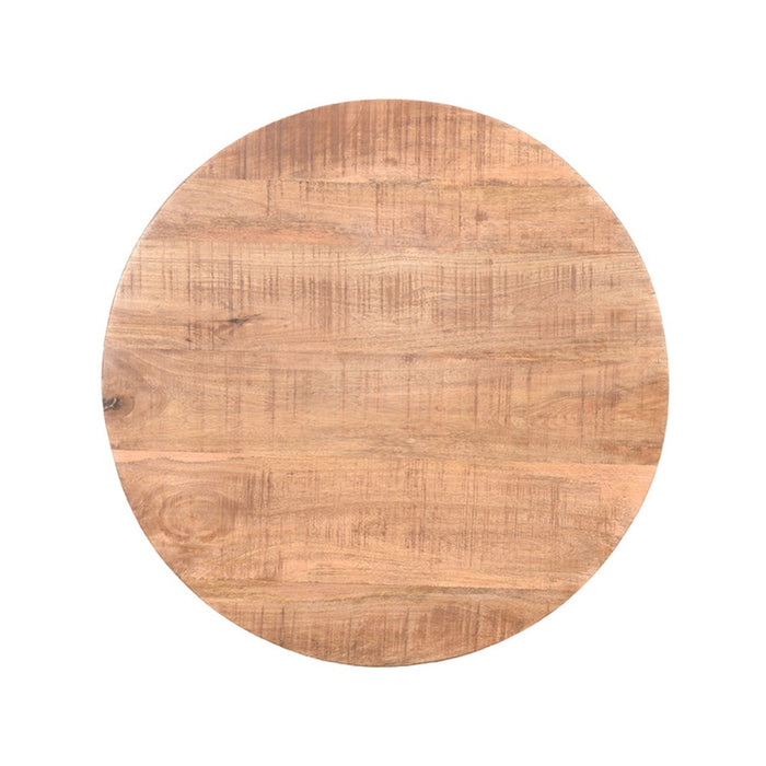 Label51 Eetkamertafel Tafelblad Sloppy Edge - Rough - Mangohout - Rond - 70 cm Sloppy-Ronde tafelbladen-LABEL51