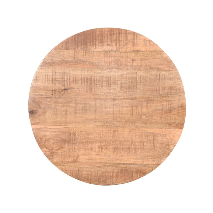 Label51 Eetkamertafel Tafelblad Sloppy Edge - Rough - Mangohout - Rond - 70 cm Sloppy-Ronde tafelbladen-LABEL51