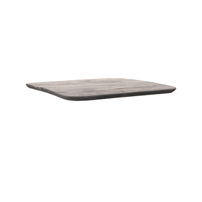 Label51 Eetkamertafel Tafelblad Sloppy Edge - Zwart - Mangohout - 70 cm Sloppy-Vierkante tafelbladen-LABEL51