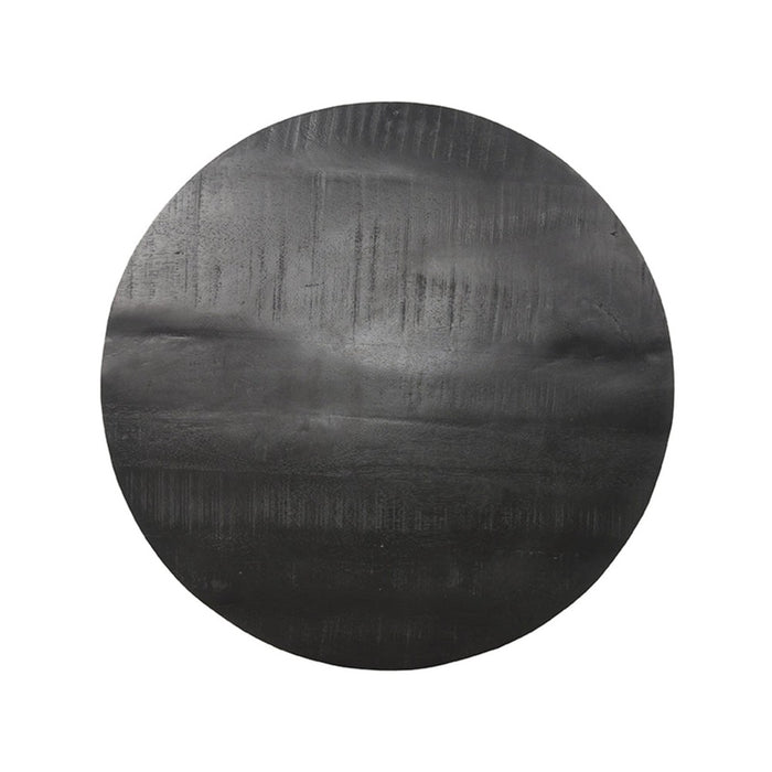Label51 Eetkamertafel Tafelblad Sloppy Edge - Zwart - Mangohout - Rond - 70 cm Sloppy-Ronde tafelbladen-LABEL51