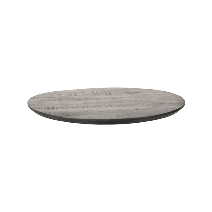 Label51 Eetkamertafel Tafelblad Sloppy Edge - Zwart - Mangohout - Rond - 70 cm Sloppy-Ronde tafelbladen-LABEL51