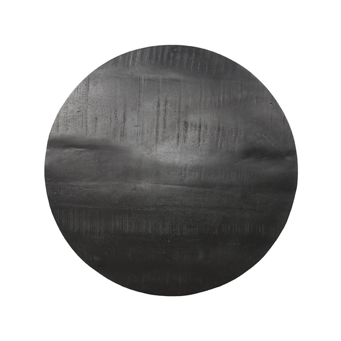 Label51 Eetkamertafel Tafelblad Sloppy Edge - Zwart - Mangohout - Rond - 70 cm Sloppy-Ronde tafelbladen-LABEL51