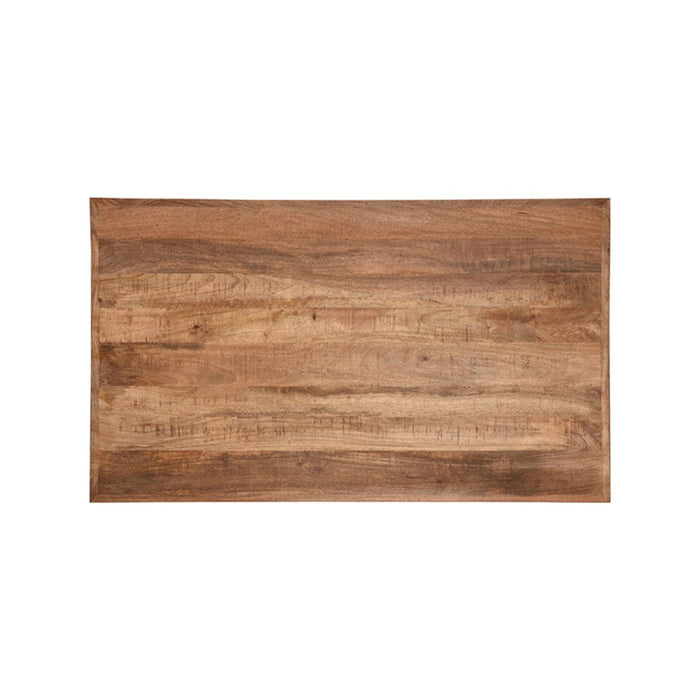 Label51 Eetkamertafel Tafelblad Straight Edge - Rough - Mangohout - 120 cm Straight-Rechthoekige tafelbladen-LABEL51