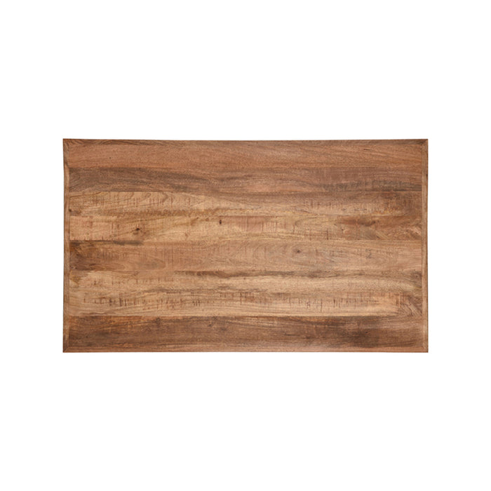 Label51 Eetkamertafel Tafelblad Straight Edge - Rough - Mangohout - 120 cm Straight-Rechthoekige tafelbladen-LABEL51
