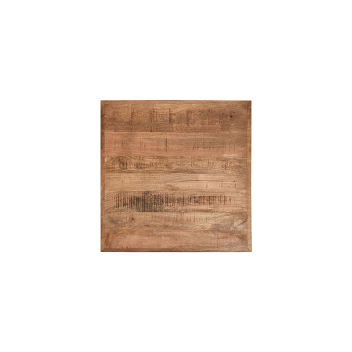 Label51 Eetkamertafel Tafelblad Straight Edge - Rough - Mangohout - 70 cm Straight-Vierkante tafelbladen-LABEL51