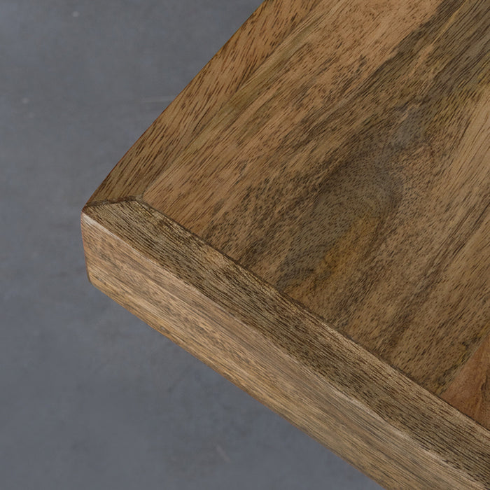 Label51 Eetkamertafel Tafelblad Straight Edge - Rough - Mangohout - 70 cm Straight-Vierkante tafelbladen-LABEL51
