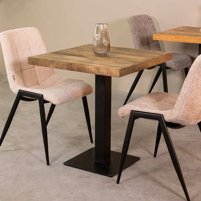 Label51 Eetkamertafel Tafelblad Straight Edge - Rough - Mangohout - 70 cm Straight-Vierkante tafelbladen-LABEL51