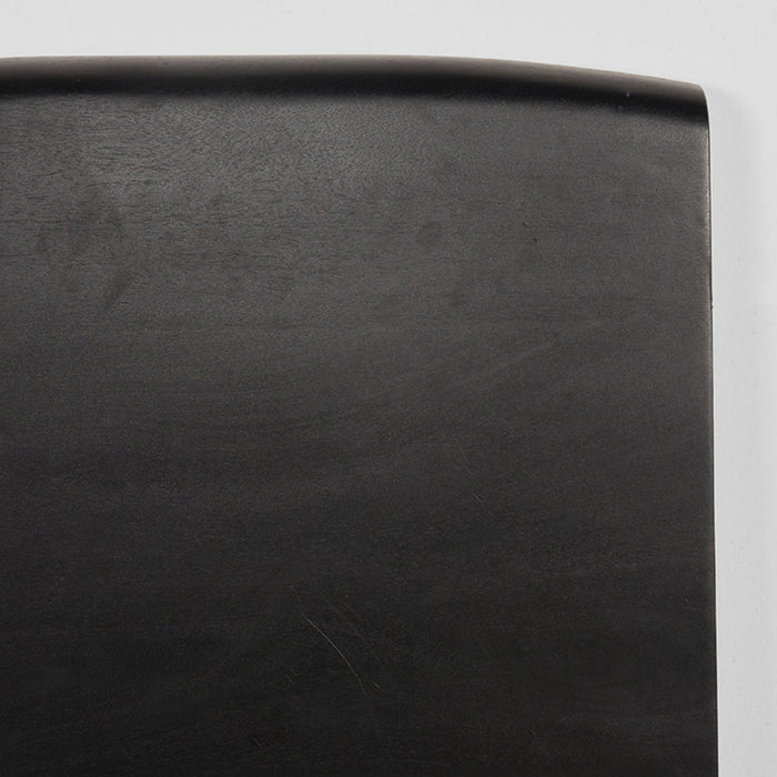 Label51 Eetkamertafel Tafelblad Tree Edge - Zwart - Mangohout - 70 cm Tree-Vierkante tafelbladen-LABEL51