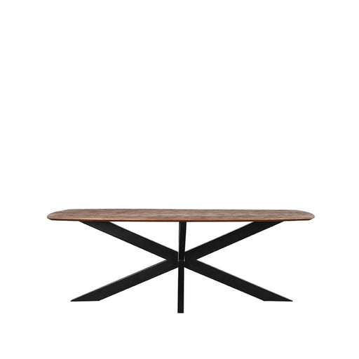 Label51 Eetkamertafel Zane - Espresso - Mangohout 220x100x76-Eettafels-LABEL51