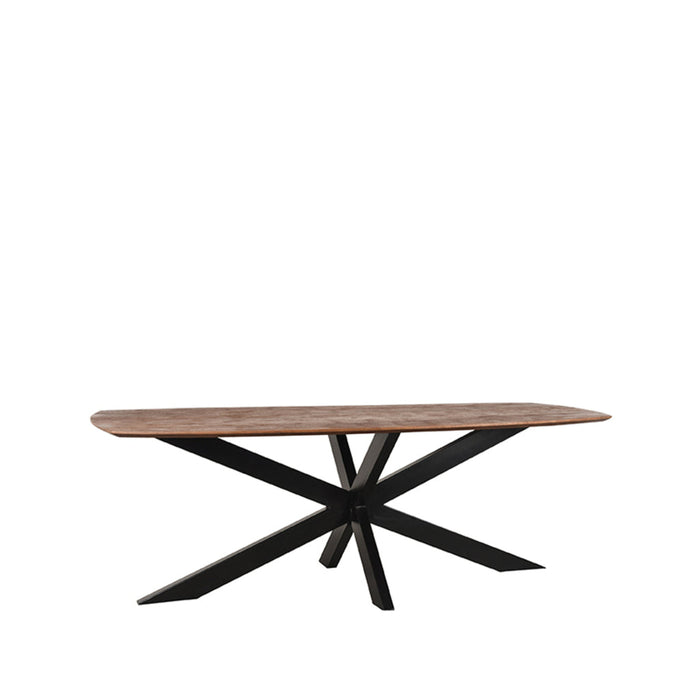 Label51 Eetkamertafel Zane - Espresso - Mangohout 220x100x76-Eettafels-LABEL51