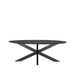 Label51 Eetkamertafel Zion - Zwart - Mangohout - Ovaal - 210x100 cm-Eettafels-LABEL51